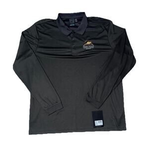 NWT Stormtech Long Sleeve Pique Polo Shirt - Carbon Gray - Size 2XL/2TG